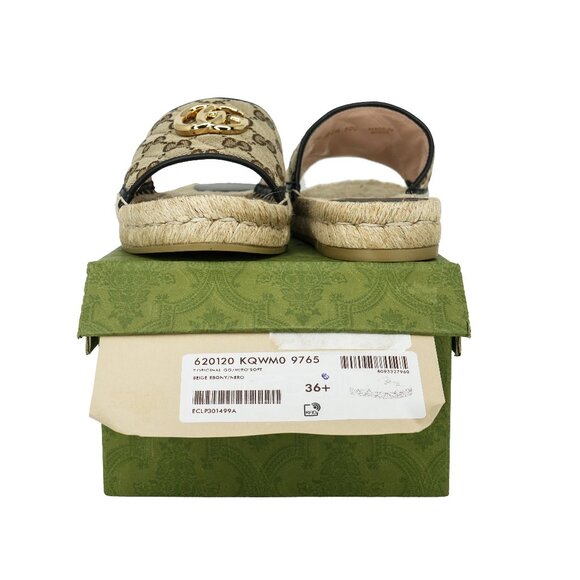 Gucci Women's GG Marmont Espadrille Slides - Picture 5 of 7